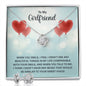 Girlfriend Jewelry Set, Love Knot Necklace Set | Custom Heart Design