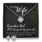 Wife Necklace, Love Knot Jewelry Set for Wife, Romantic Necklace for Wife - Custom Heart Design