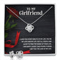 Girlfriend Jewelry Set, Love Knot Necklace Set | Custom Heart Design