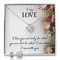 Soulmate Love Knot Jewelry Set-I love you not only - Custom Heart Design