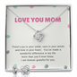 Love Knot Jewelry Set for Mom | Custom Heart Design