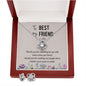 Best friend Love Knot Jewelry Set-Laugh and smile | Custom Heart Design