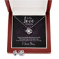 Soulmate Love Knot Jewelry Set-In you I found - Custom Heart Design