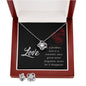 Girlfriend Jewelry Set, Love Knot Necklace Set | Custom Heart Design