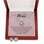 Mom Love Knot Jewelry Set, From Son-You are the greatest mom | Custom Heart Design