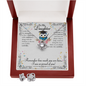 Love Knot Graduation Jewelry Set | Custom Heart Design