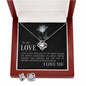 Girlfriend Jewelry Set, Love Knot Necklace Set | Custom Heart Design