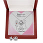 Soulmate Love Knot Jewelry Set-Roses are red - Custom Heart Design