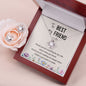 Best friend Love Knot Jewelry Set-Laugh and smile | Custom Heart Design