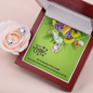 Easter Necklace and Earring Set-Love Knot Jewelry Set - Custom Heart Design