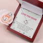 Love Knot Jewelry Set for Mom | Custom Heart Design