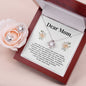 Mom Love Knot Jewelry Set, From Son-You held my hand | Custom Heart Design