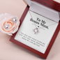 Love Knot Jewelry Set for Bonus Mom | Custom Heart Design