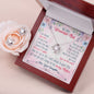 Mom Love Knot Jewelry Set, From Daughter-You're my world | Custom Heart Design