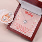 Mom to Be Love Knot Jewelry Set-I can hear you | Custom Heart Design