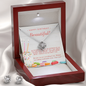 Happy Birthday Love Knot Jewelry Set | Custom Heart Design