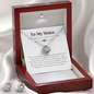 Love Knot Jewelry Set for Sister | Custom Heart Design