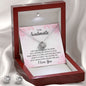 Soulmate Love Knot Jewelry Set-Life is not always sweet - Custom Heart Design