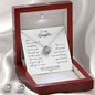 Daughter Love Knot Necklace and Earring Set | Custom Heart Design