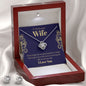 Wife Necklace, Love Knot Necklace for Wife, Romantic Necklace for Wife