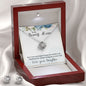 Mom Love Knot Jewelry Set, From Daughter-Your love and support | Custom Heart Design