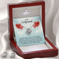 Girlfriend Jewelry Set, Love Knot Necklace Set | Custom Heart Design