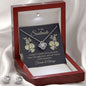 Soulmate Love Knot Jewelry Set-I couldn't love you more - Custom Heart Design