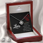 Girlfriend Jewelry Set, Love Knot Necklace Set | Custom Heart Design