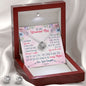 Mom Love Knot Jewelry Set, From Daughter-You're my world | Custom Heart Design