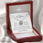 Daughter Birthday Necklace and Earring Set-Sweet Sixteen | Custom Heart Design