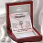 Bonus Daughter Love Knot Necklace and Earring Set | Custom Heart Design