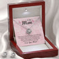Mom Love Knot Jewelry Set, From Son-You are the greatest mom | Custom Heart Design