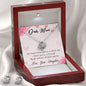 Mom Love Knot Jewelry Set, From Daughter-I'd choose you as a friend | Custom Heart Design