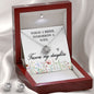 Bride Love Knot Necklace and Earring Set | Custom Heart Design