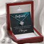 Girlfriend Jewelry Set, Love Knot Necklace Set | Custom Heart Design