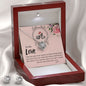 Soulmate Love Knot Jewelry Set-I love you more - Custom Heart Design