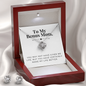 Love Knot Jewelry Set for Bonus Mom | Custom Heart Design