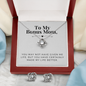 Love Knot Jewelry Set for Bonus Mom | Custom Heart Design