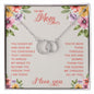 Mom Circle Necklace-You gave me confidence | Custom Heart Design