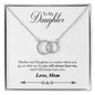 Daughter Circle Necklace, Contemporary Daughter Necklace, Modern Necklace for Daughter | Custom Heart Design