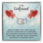 Girlfriend Silver Necklace, Modern Jewelry, Circle Necklace | Custom Heart Design