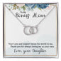 Mom Circle Necklace-Loving me as your own | Custom Heart Design