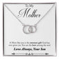 Mom Circle Necklace, From Son-Sweetest gift from God | Custom Heart Design