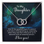 Daughter Circle Necklace - Custom Heart Design