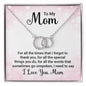 Mom Circle Necklace-The special things you do for me | Custom Heart Design