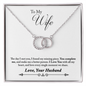 Wife Circle Necklace, Silver Circle Necklace, Sentimental Necklace-You complete me | Custom Heart Design
