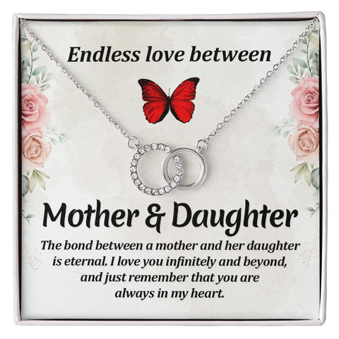 Mom Circle Necklace-Endless love | Custom Heart Design