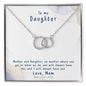 Daughter Circle Necklace - Custom Heart Design