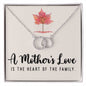 Mom Circle Necklace-A mother's love | Custom Heart Design