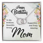 Mom Circle Necklace- Brilliant, beautiful strong, amazing Mom | Custom Heart Design